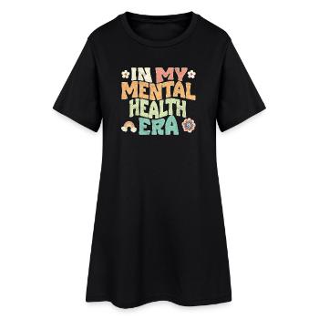 À mon époque de la santé mentale - Robe T-shirt Femme - noir - Devant