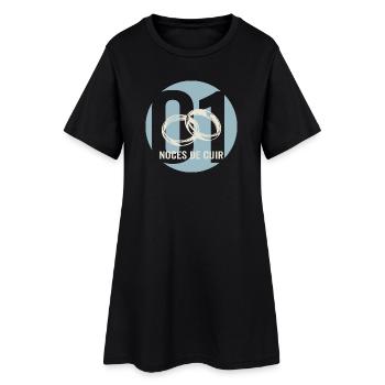 Idée Cadeau Couple 1 Année de Mariage  - Robe T-shirt Femme - noir - Devant