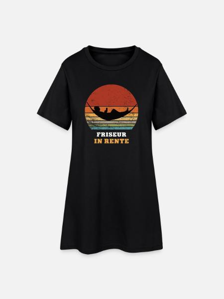 Coiffeur Retraite retraite Retraité - Robe T-shirt Femme - noir