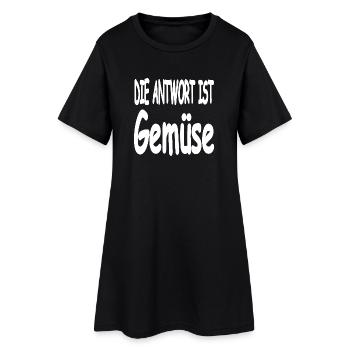 Vegetable - Women’s T-Shirt Dress - black - Front
