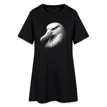 Albatross - Robe T-shirt Femme - noir - Devant