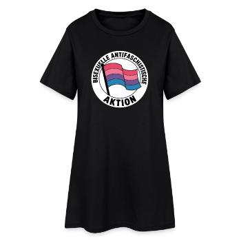 Action Bisexuelle - Insigne de la fierté Antifa - Robe T-shirt Femme - noir - Devant