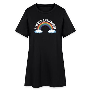 Toujours Antifasciste - Antifa Tee - Robe T-shirt Femme - noir - Devant