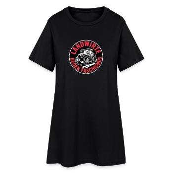Landwirte gegen Faschismus - Antifa Tee - Frauen T-Shirt-Kleid - Schwarz - Vorne