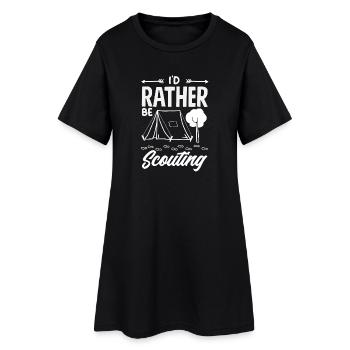 Je préférerais être un camp scout Boy Scout - Robe T-shirt Femme - noir - Devant