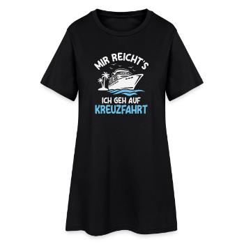 Croisière Vacances Croisière Croisière Bateau - Robe T-shirt Femme - noir - Devant