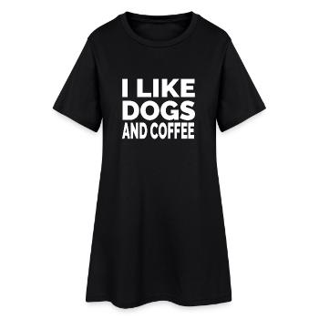 canine - Robe T-shirt Femme - noir - Devant