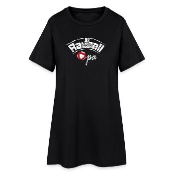 Radball, Cycleball, Hallenradsport, Opa - Frauen T-Shirt-Kleid - Schwarz - Vorne
