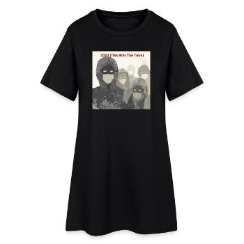 Collectif Masqué 2020 - Robe T-shirt Femme - noir - Devant