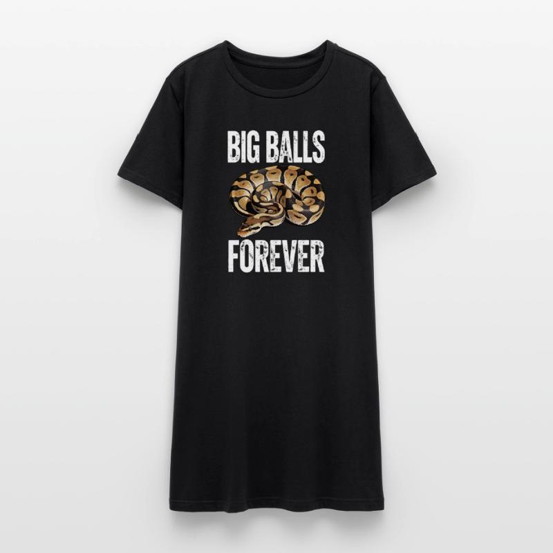 Königspython Schlangen Liebhaber Terrarium Python Frauen T-Shirt-Kleid