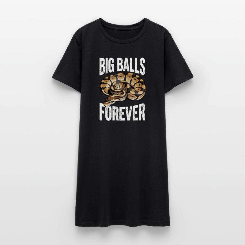 Königspython Schlangen Liebhaber Terrarium Python Frauen T-Shirt-Kleid