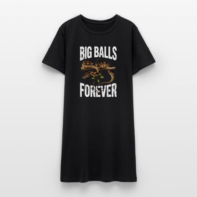 Königspython Schlangen Liebhaber Terrarium Python Frauen T-Shirt-Kleid