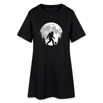 Silhouette de la lune de Bigfoot Football - Robe T-shirt Femme - noir - Devant