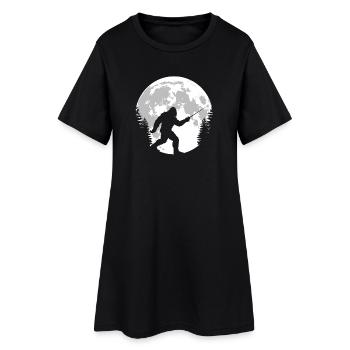 Bigfoot Fechten Silhouette - Frauen T-Shirt-Kleid - Schwarz - Vorne