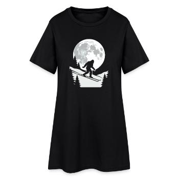 Bigfoot Skieur Moon - Robe T-shirt Femme - noir - Devant