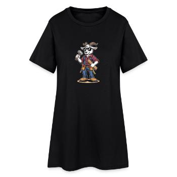 Charpentier Chouc Artisan Charpentier - Robe T-shirt Femme - noir - Devant