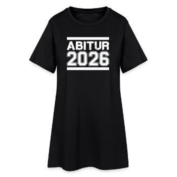Abitur 2026  - Frauen T-Shirt-Kleid - Schwarz - Vorne