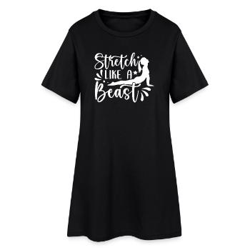 Pilates Enthusiasts Stretch Like A Beast Pilates - Women’s T-Shirt Dress - black - Front