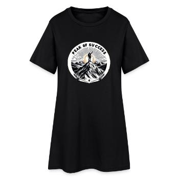 Sommet du succès - Robe T-shirt Femme - noir - Devant