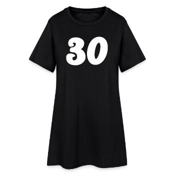 30. 30 YEARS. 30th ANNIVERSARY. 30 YEARS ANNIVERSARY. - Women’s T-Shirt Dress - black - Front