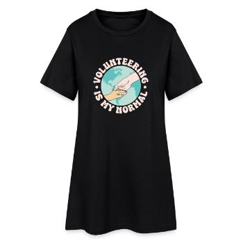 L’appréciation du bénévolat est mon bénévolat habituel - Robe T-shirt Femme - noir - Devant