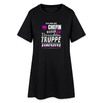 Chefin dieser Verrückten Truppe Chefin Geschenke - Robe T-shirt Femme - noir - Devant
