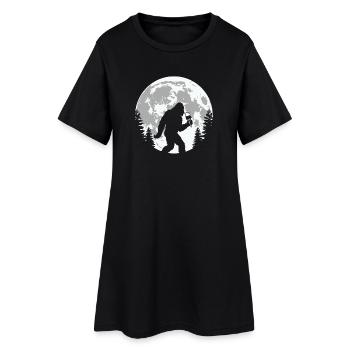 Bigfoot Eiscreme Mond - Women’s T-Shirt Dress - black - Front
