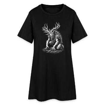 Le Démon – le démon des forêts slaves et de la nuit - Robe T-shirt Femme - noir - Devant