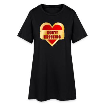 Prompt rétablissement Suisse - Robe T-shirt Femme - noir - Devant