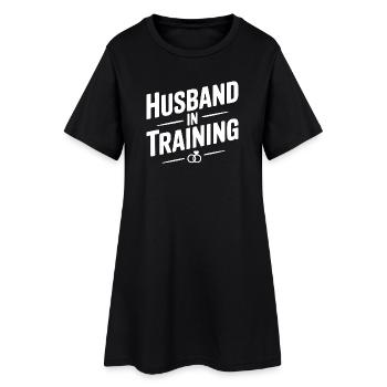 Mari en formation - Robe T-shirt Femme - noir - Devant