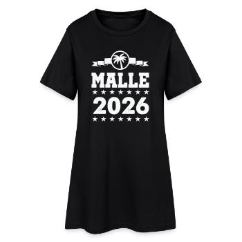 Palmiers de Majorque 2026 - Robe T-shirt Femme - noir - Devant