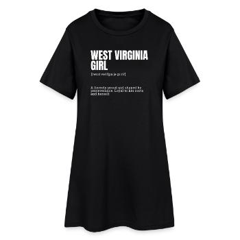 Fierté Fille de Virginie-Occidentale - Robe T-shirt Femme - noir - Devant