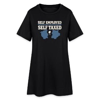 Indépendant indépendant Steuerhumor 1099 Life - Robe T-shirt Femme - noir - Devant
