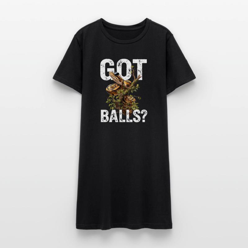 Königspython Schlangen Liebhaber Terrarium Python Frauen T-Shirt-Kleid