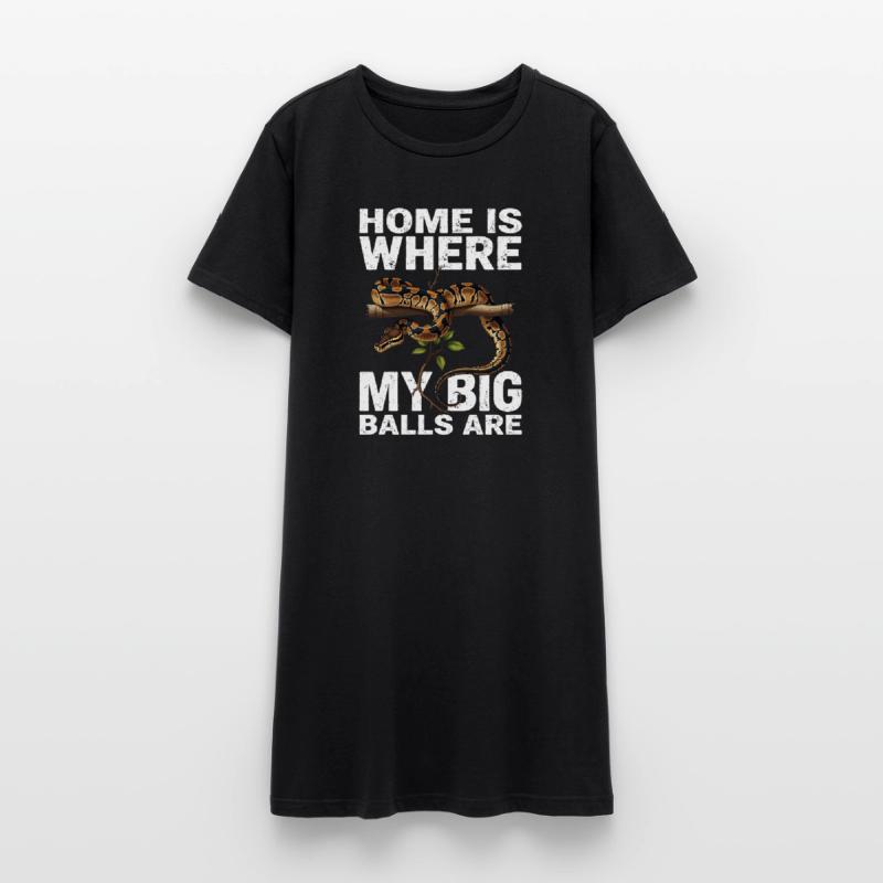 Königspython Schlangen Liebhaber Terrarium Python Frauen T-Shirt-Kleid