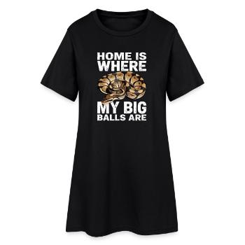 Python roi Serpents Amateurs de terrarium Python - Robe T-shirt Femme - noir - Devant
