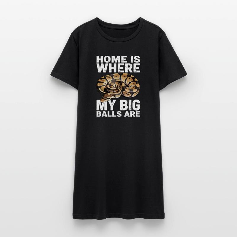 Königspython Schlangen Liebhaber Terrarium Python Frauen T-Shirt-Kleid