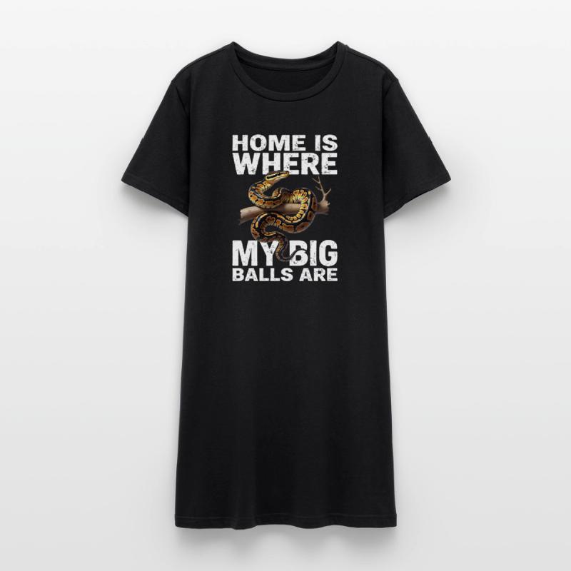 King Python Snakes Lover Terrarium Python Women’s T-Shirt Dress