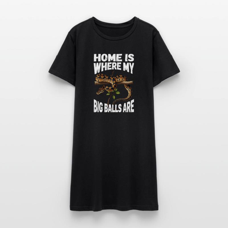 Königspython Schlangen Liebhaber Terrarium Python Frauen T-Shirt-Kleid