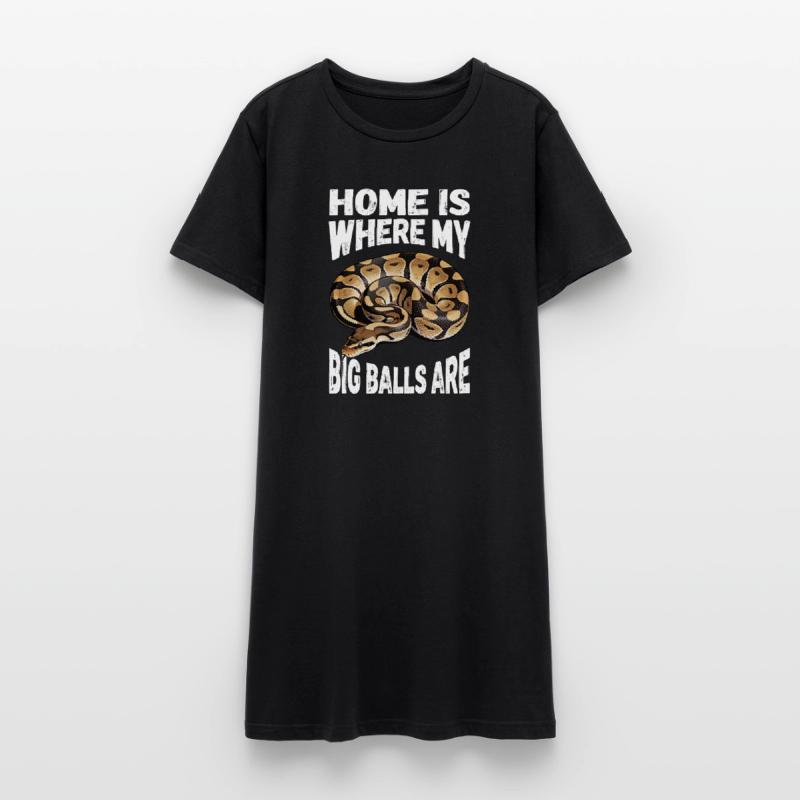 King Python Snakes Lover Terrarium Python Women’s T-Shirt Dress