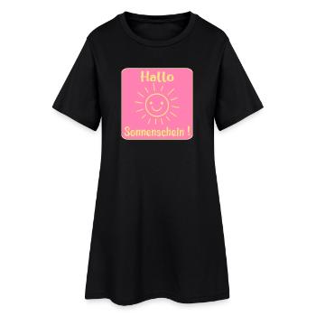 Bonjour rayon de soleil - Robe T-shirt Femme - noir - Devant