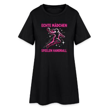 Handball Liebhaber Handball Sport Spieler Handball - Frauen T-Shirt-Kleid - Schwarz - Vorne