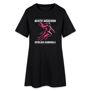 Handball Liebhaber Handball Sport Spieler Handball - Frauen T-Shirt-Kleid - Schwarz - Vorne