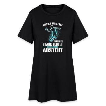 Handball Liebhaber Handball Sport Spieler Handball - Frauen T-Shirt-Kleid - Schwarz - Vorne