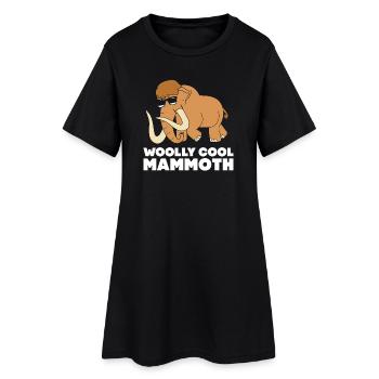 Mammouth - Robe T-shirt Femme - noir - Devant