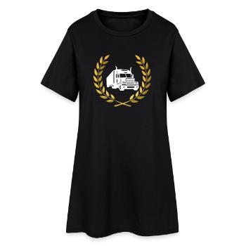 Armoiserie du camion - Robe T-shirt Femme - noir - Devant
