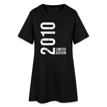Limited Edition 2010 – 16. Geburtstag - Frauen T-Shirt-Kleid - Schwarz - Vorne