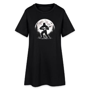 Guitariste de Bigfoot - Robe T-shirt Femme - noir - Devant