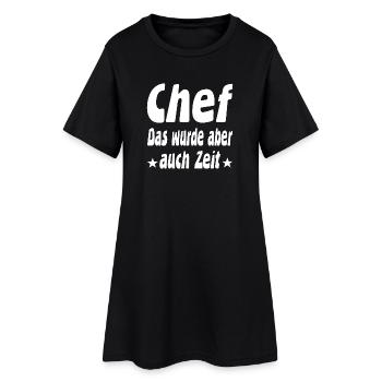 patron - Robe T-shirt Femme - noir - Devant