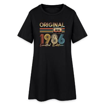 40 anniversaires, 40 ans, Original 1986 - Robe T-shirt Femme - noir - Devant